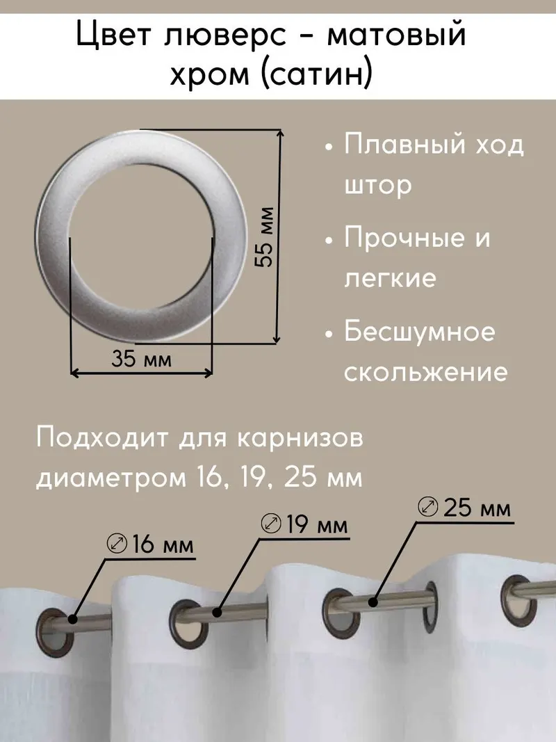 Шторы Рогожка жемчужный